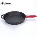 Pre Seasoned hierro fundido Skillet con silicona Hot Handle Holder - 12,5 pulgadas